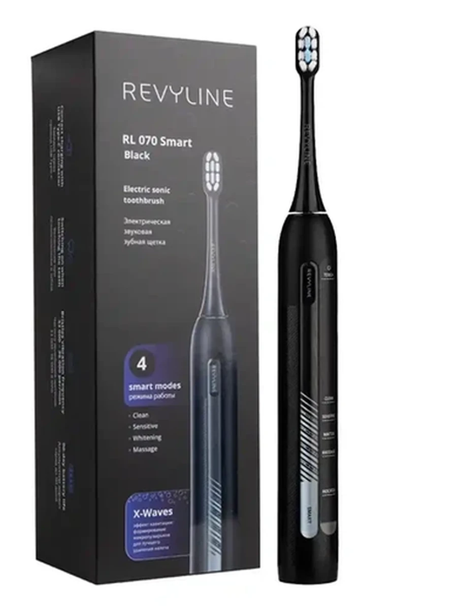 RL 070  Smart (черная) Звуковая щетка Revyline
