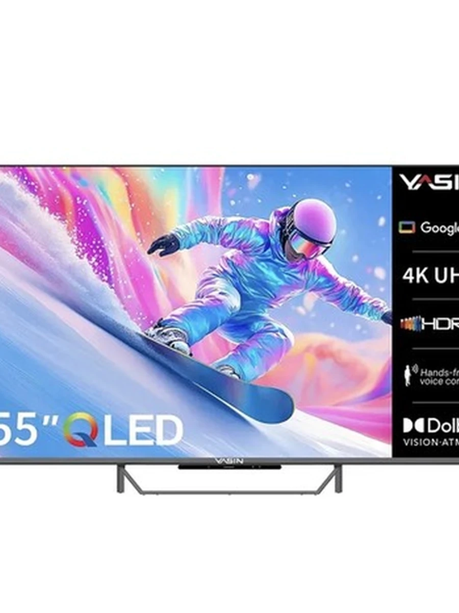 телевизор Yasin 55 дюймов (140см) QLED 4K UHD