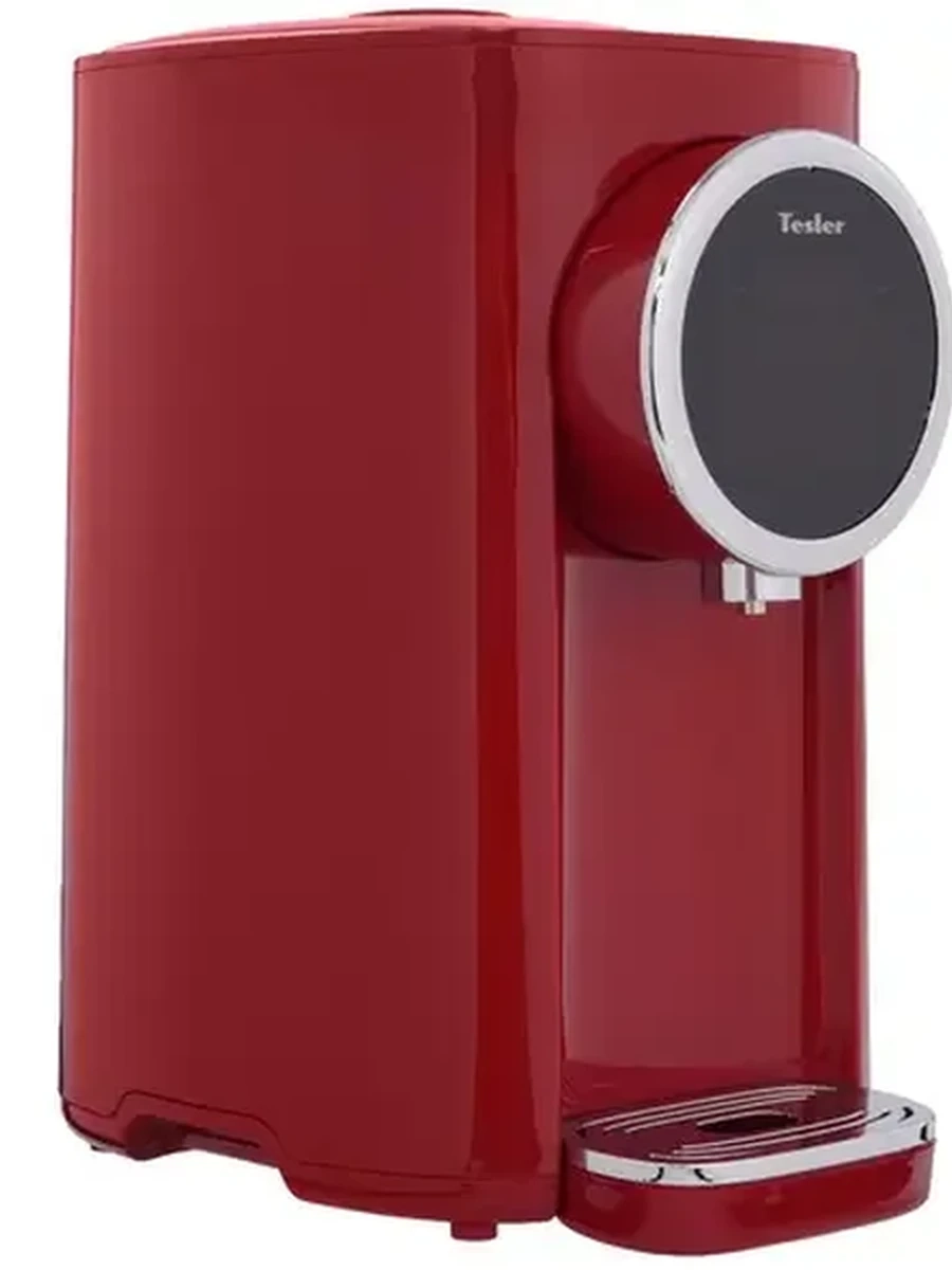 Термопот TESLER TP-5050 [5 л, 1200 Вт, электронасос, красный, серебристый]