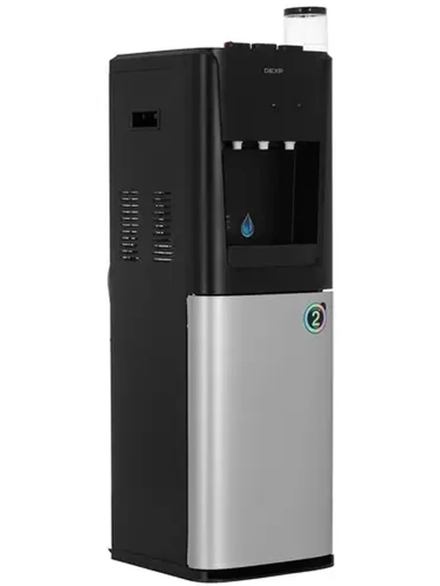 Диспенсер DEXP DXD-650 [нижняя загрузка, электронное охлаждение, 38.5 см x 39 см x 105 см] Черный