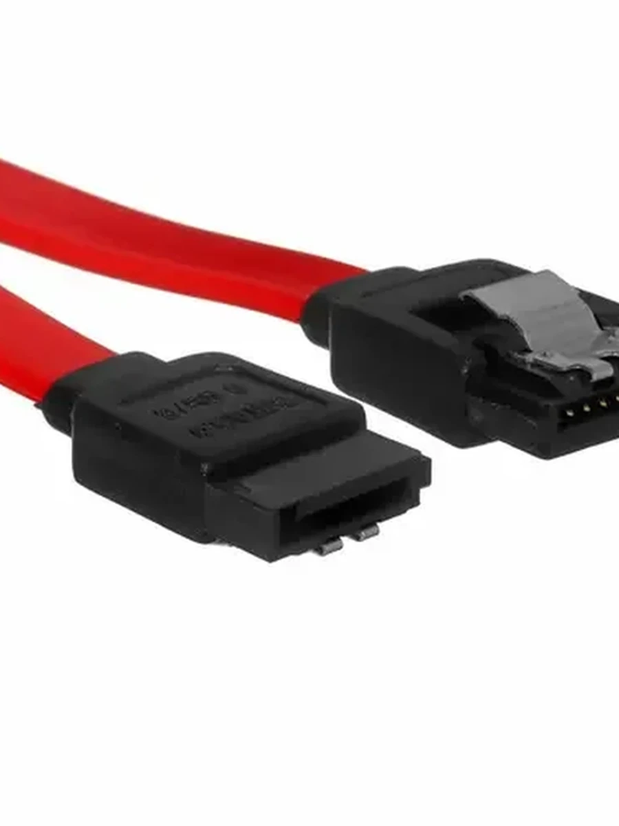Шлейф Aceline SATA III 7-pin (защелка, 26 AWG, 0,3м, красный) [AcSSML26030R]