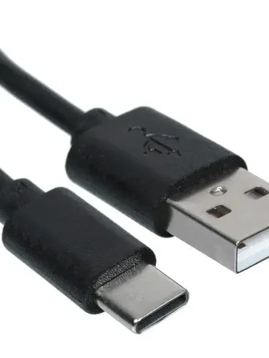 Кабель USB-C - USB 2.0 Aceline ( 1м, 1А, Круглый, PVC оболочка, PVC коннектора, Черный)[FDC1A0PP10RBHC]