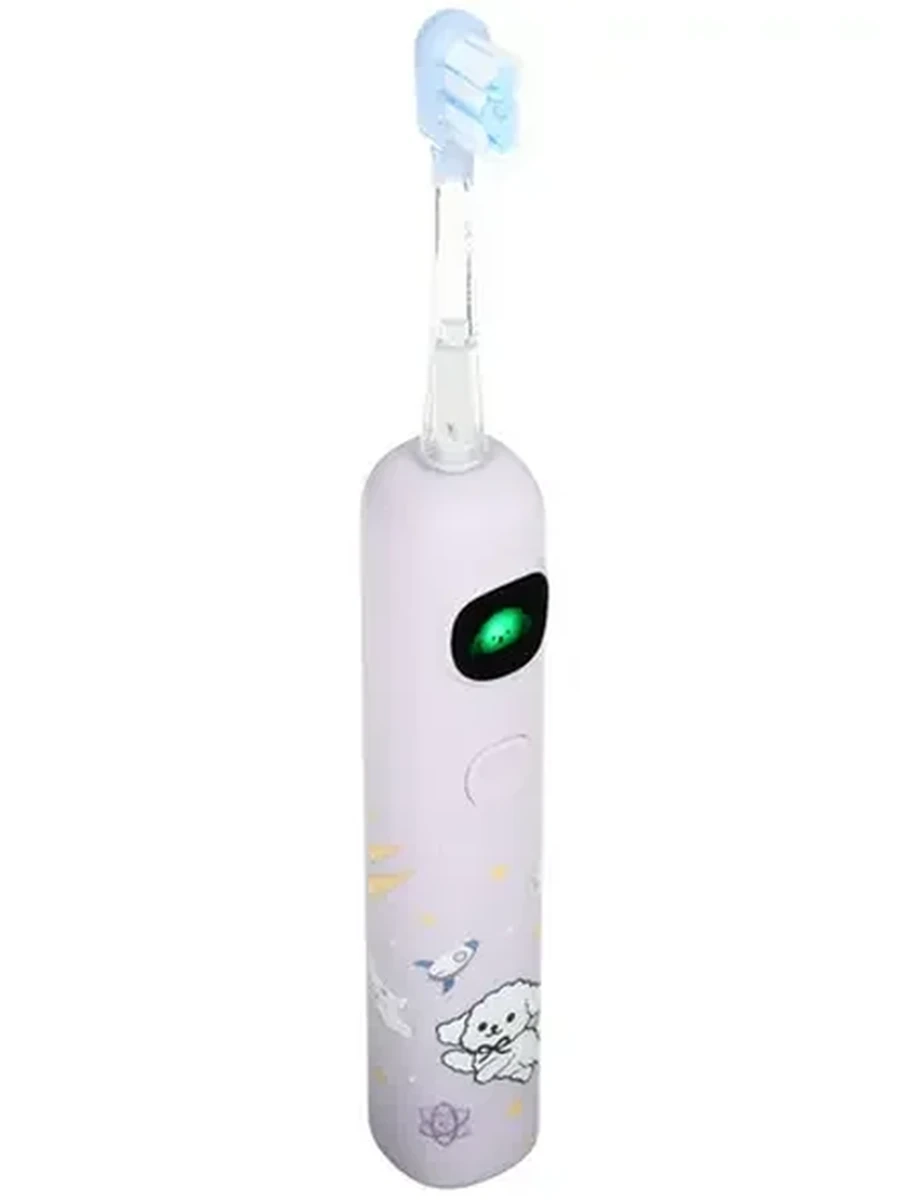 Электрическая зубная щетка Revyline RL 095 фиолетовый [режимов-4 шт, насадок-2 шт, питание от аккумулятора]