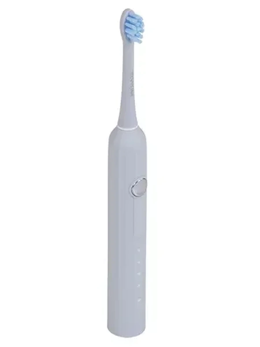 Электрическая зубная щетка Revyline RL 075 голубой [режимов-4 шт, насадок-2 шт, питание от аккумулятора]