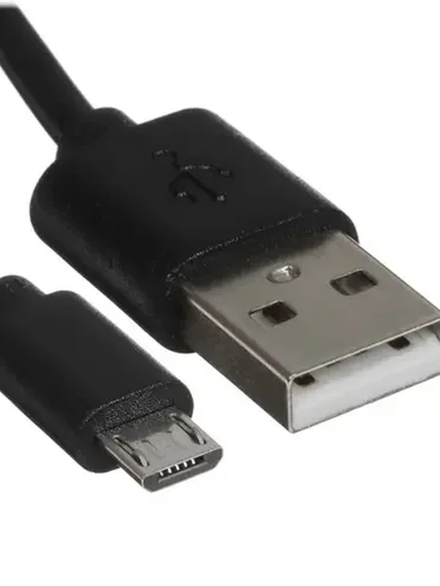 Кабель microUSB - USB 2.0 Aceline ( 1м, 1А, Круглый, PVC оболочка, PVC коннектора, Черный)[FD1A0PP10RBHC]