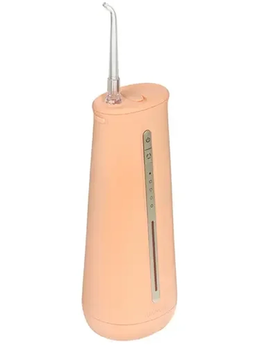 Ирригатор портативный Revyline RL 630 peach fuzz [230 мл, насадок - 4 шт, 5 режимов, питание от аккумулятора]