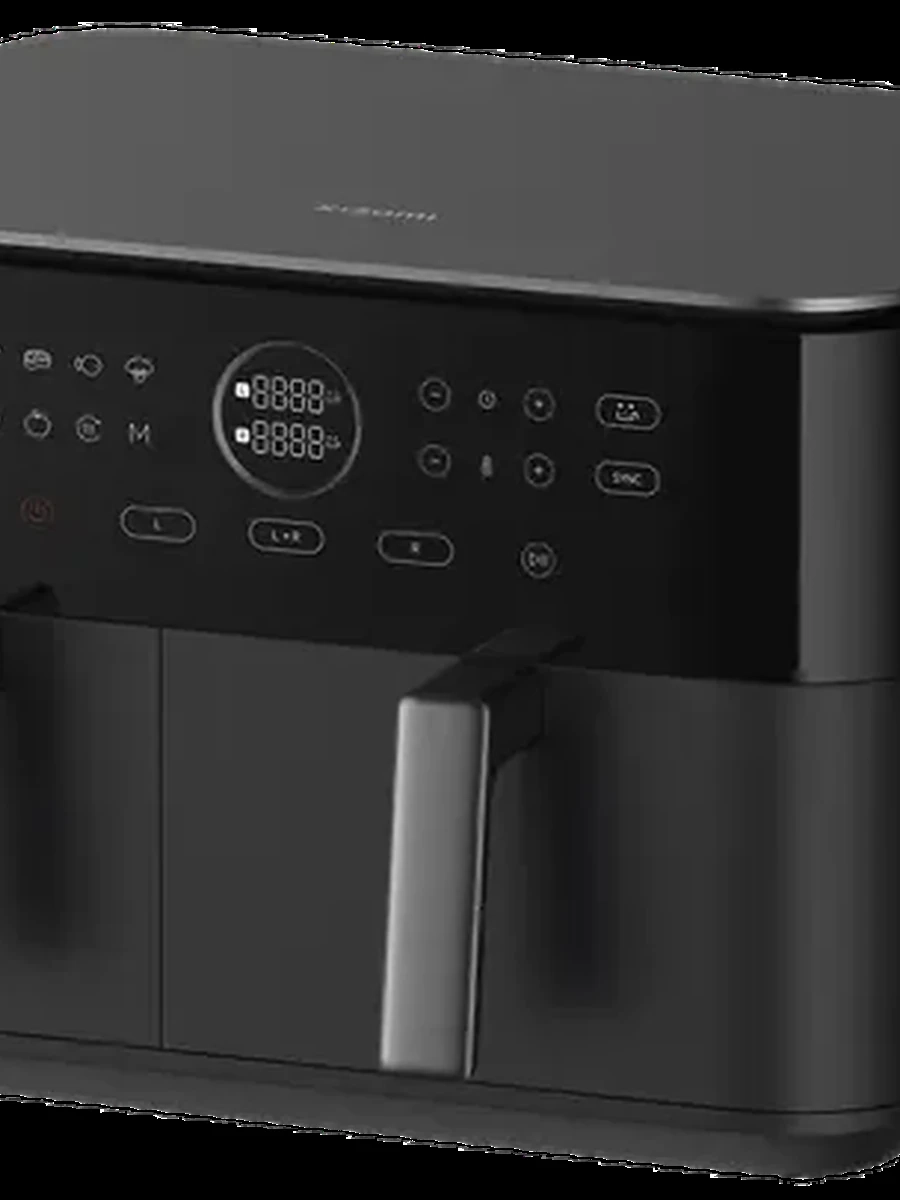 Аэрогриль Xiaomi Dual Zone Air Fryer 10L EU [2700 Вт, 3.5/6.5 л, упр. - электронное, черный]
