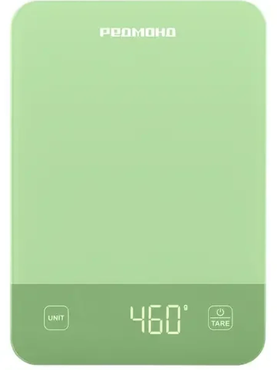 Кухонные весы РЕДМОНД SK1800 [электронные, платформа, предел - 10 кг, точность - 1 г, тарокомпенсация, зеленый]