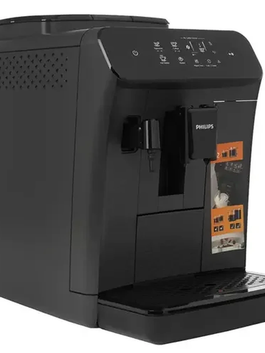 Кофемашина автоматическая Philips EP0824/00 черный [1500 Вт, 15 Бар, ручной, 1.8 л, дисплей, исп. кофе - зерновой, молотый]