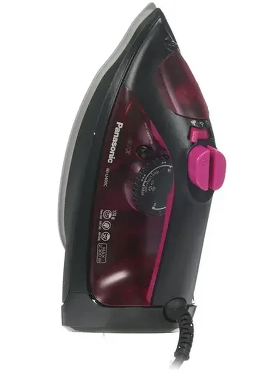 Утюг Panasonic NI-U400CPTW [2300 Вт, подошва - керамика, пар: 30 г/мин, пар.удар: 120 г/мин, 1.9 м]