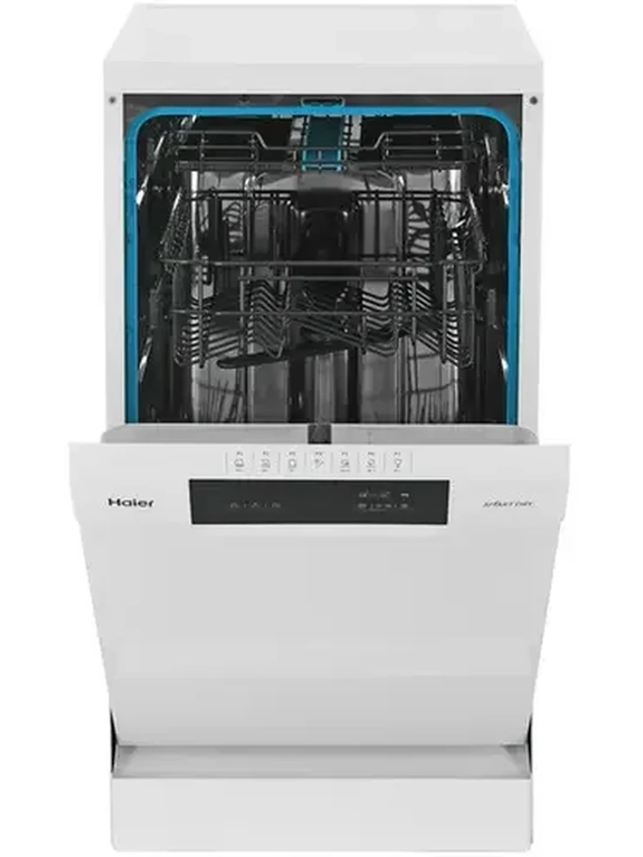 Посудомоечная машина Haier HDWE11-36WE4RU [44.8 см, 11, пр.-7, защита от прот., конденсац., белый, черный]