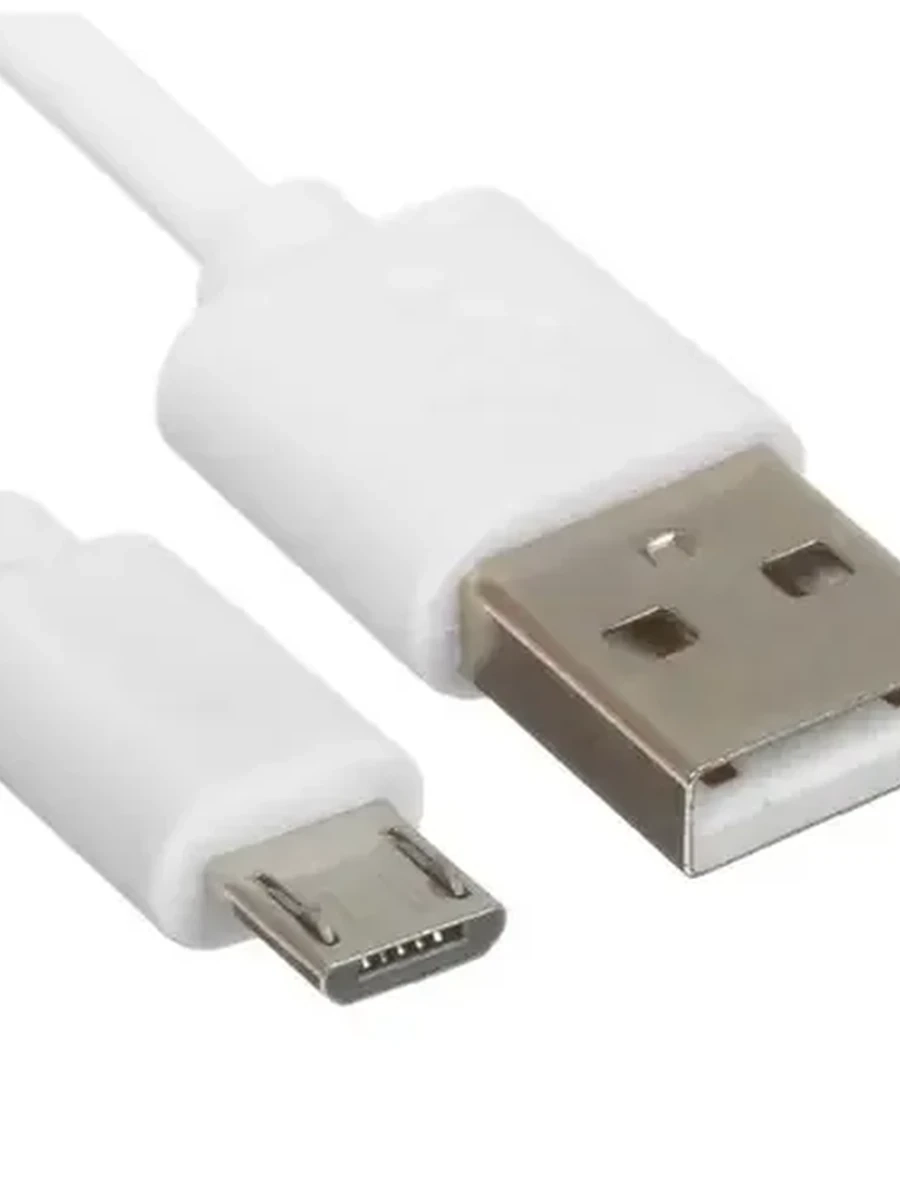 Кабель microUSB - USB 2.0 Aceline ( 2м, 2А, Круглый, PVC оболочка, PVC коннектора, Белый)[FD2A0PP20RWHC]