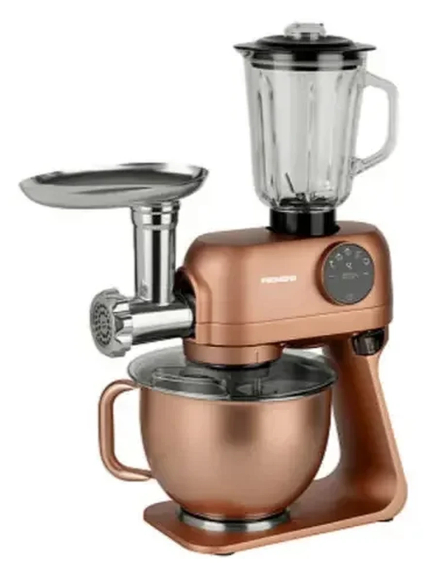 Кухонная машина Redmond FM615 [1800 Вт, чаша - 5 л, мясорубка, блендер, тёмно- бронзовый]