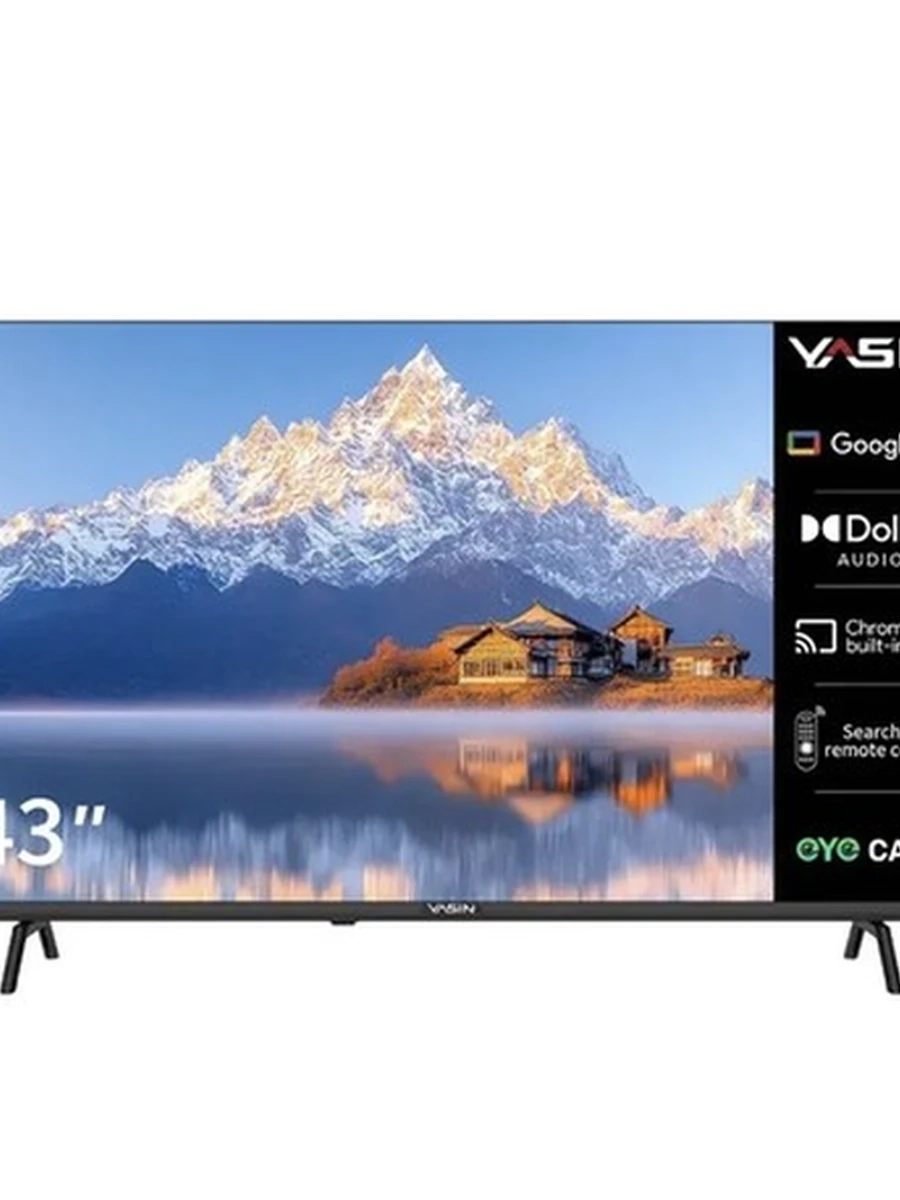 телевизор Yasin Google tv 43 дюймов (110см) Full HD