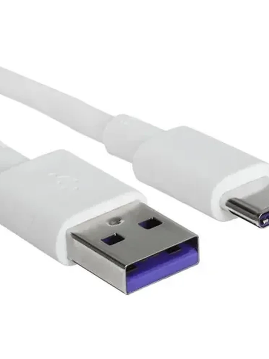 Кабель USB-C - USB 2.0 Aceline ( 1м, 5А, Круглый, PVC оболочка, PVC коннекторы, Белый, обычный)[FDC5A0PP10RWHC]
