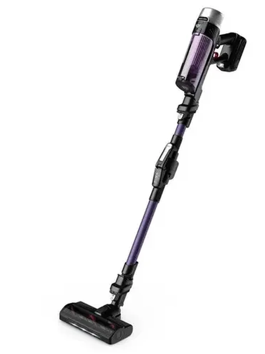 Пылесос  вертикальный  Tefal TY2039WO [Li-Ion, до 45 мин, всасывания-100 Вт, сухая, пылесборник - 0.4 л, HEPA, фиолетовый]