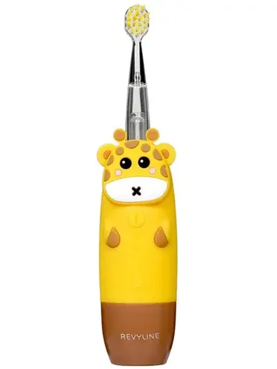Электрическая зубная щетка Revyline RL025 Yellow [режимов-4, насадок-2 шт, питание от батарейки AAA]