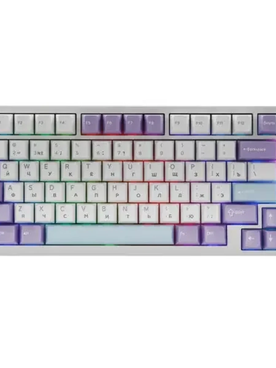Клавиатура проводная + беспроводная Attack Shark X820Ultra белый [механическая, подсветка, RGB]