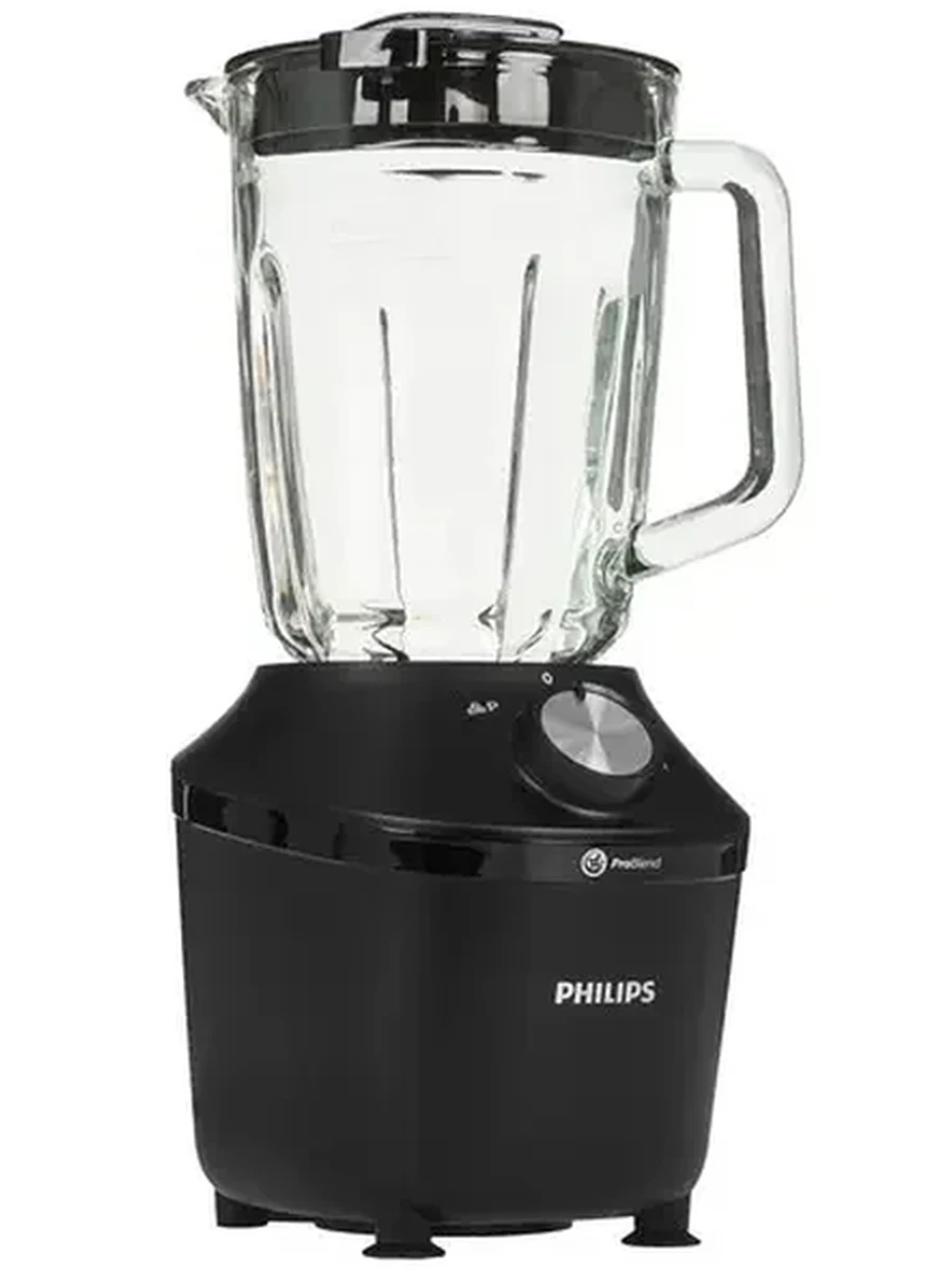 Блендер стационарный Philips 3000 Series HR2291/41 [600 Вт, скоростей - 2, 1250 мл, черный, прозрачный]