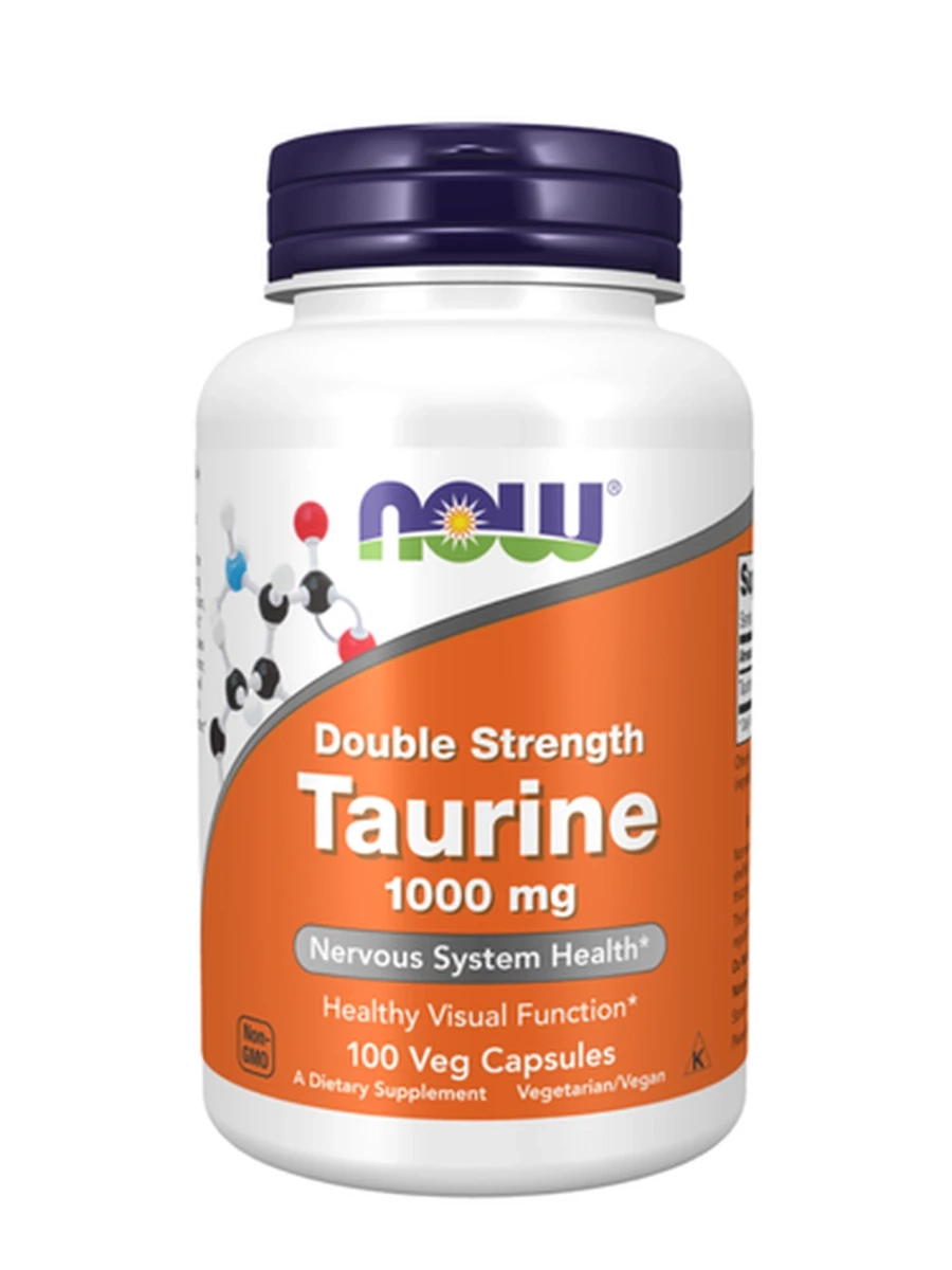 NOW Foods Таурин 1000 мг, 100 капсул