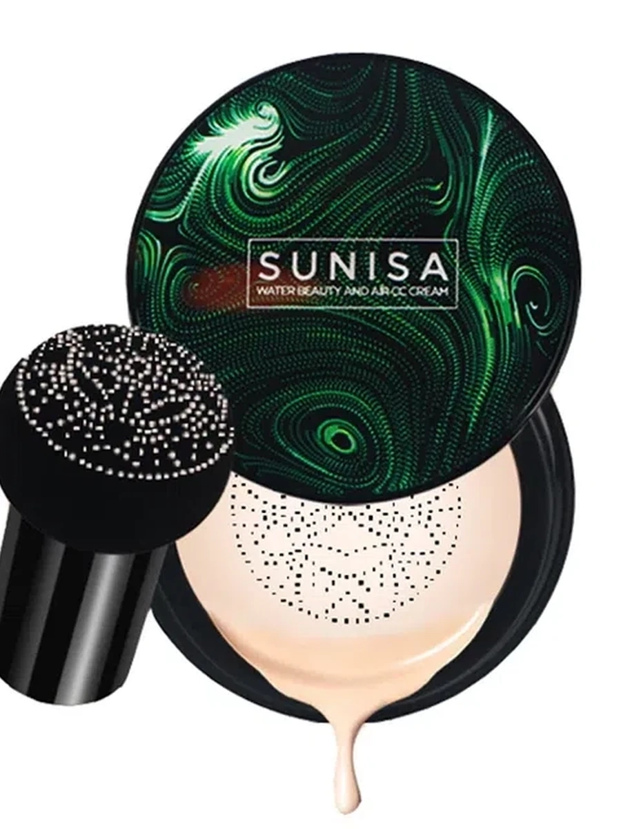 SUNISA New Mushroom Head Make up Air Cushion Увлажняющий тональный крем Воздухопроницаемый натуральный осветляющий макияж BB Cream