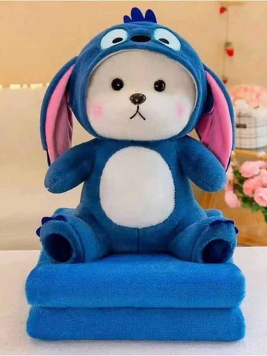 Мягкая игрушка мишка в костюме стич