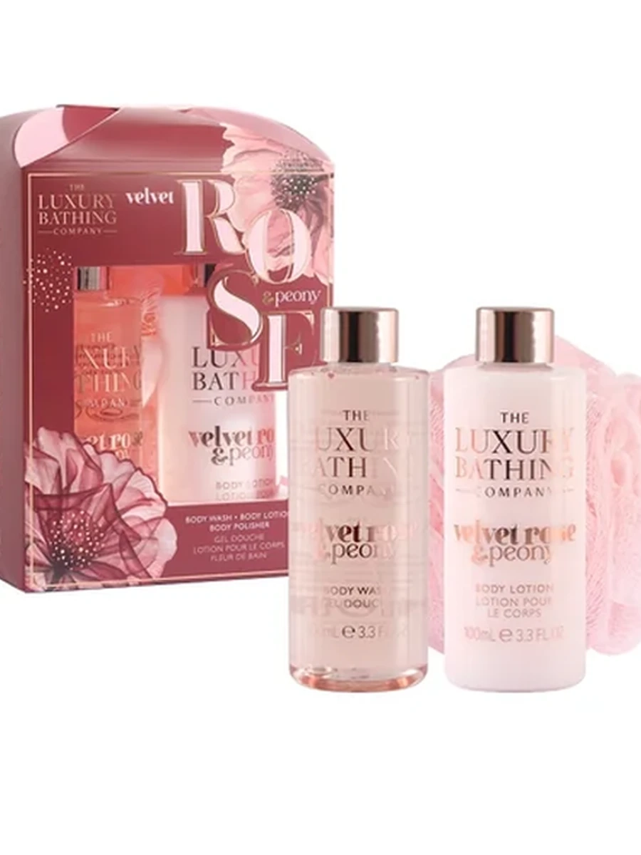 Luxury bathing grace cole velvet rose peony glamorous glow gift set 2•100