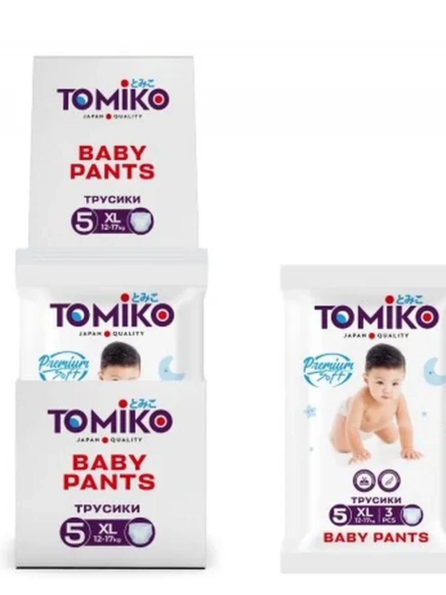 TomiKo Подгузники-трусики Premium Soft XL (12-17 кг) 3 шт