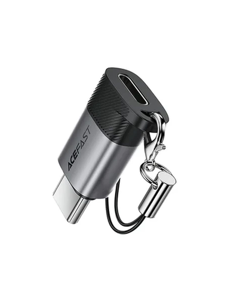 Переходники ACEFAST J19 L to USB-C adapter,metal gray