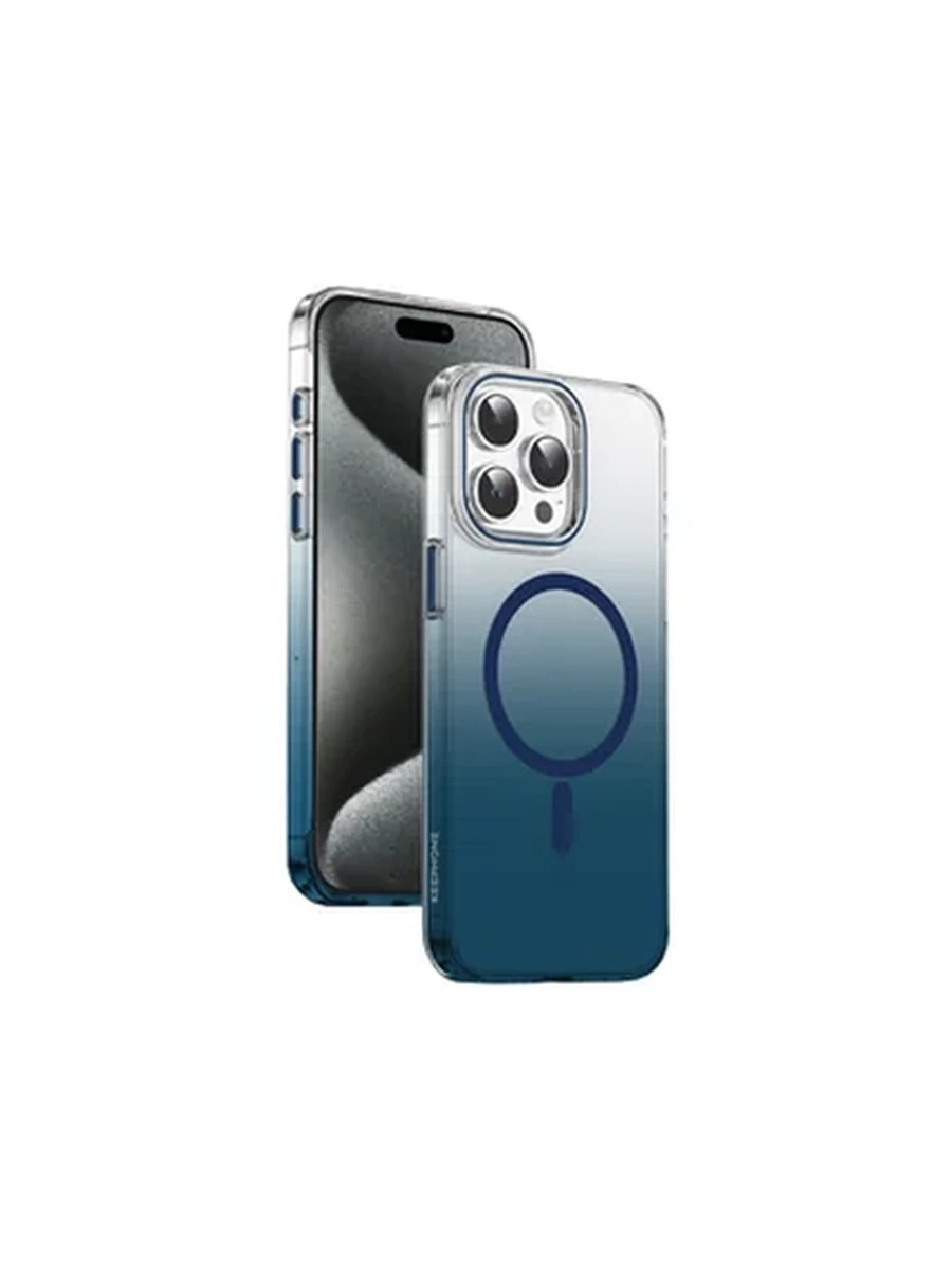 Чехлы KEEPHONE KP MC0133 AURORA PRO MagSafe Iphone iP 15Pro Max Blue