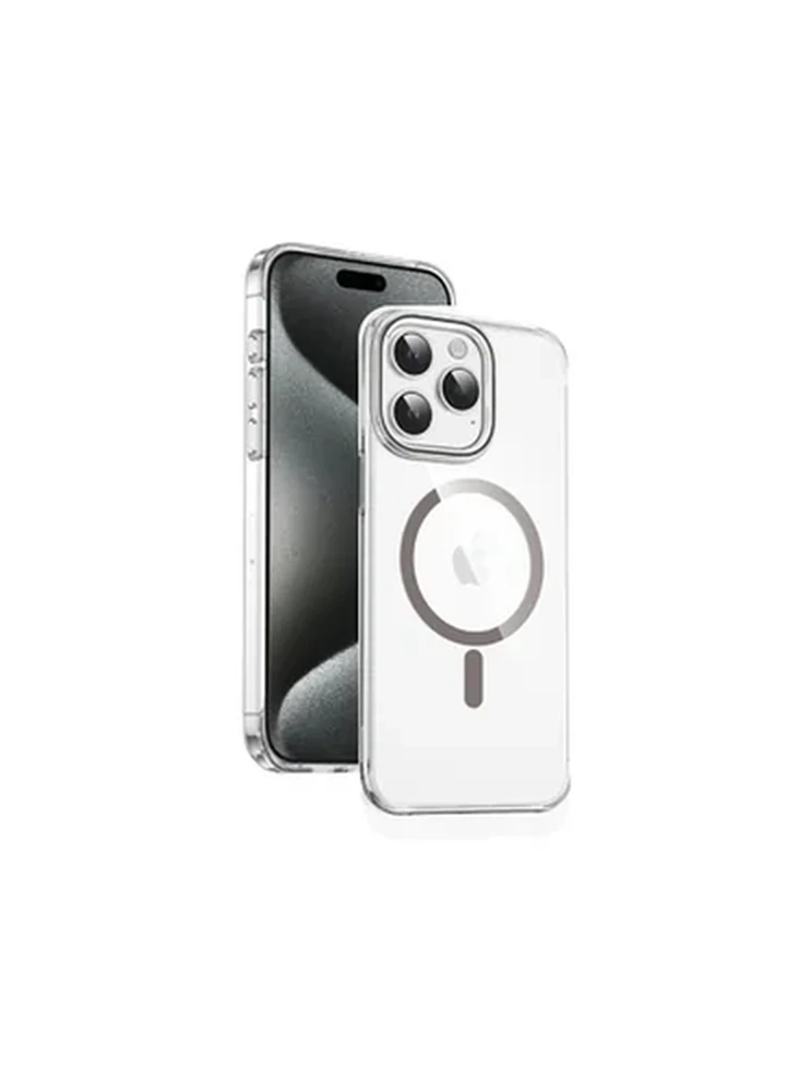 Чехлы KEEPHONE KP MC0134 AURORA  MagSafe Iphone iP 16 Pro Titanium Grey