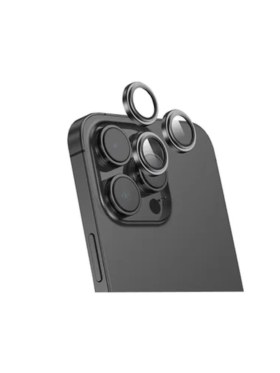 Защитное стекло на Камеру KEEPHONE KP-SPL010 3D SPIRAL phone 15 Pro/iP 15 Pro Max(Black)