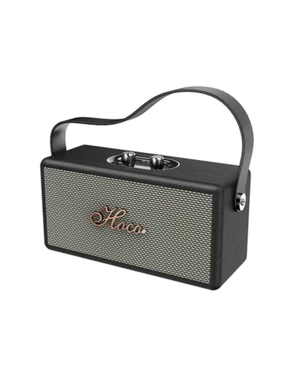 Колонки HOCO DS61 Rhyme retro leather BT speaker Black