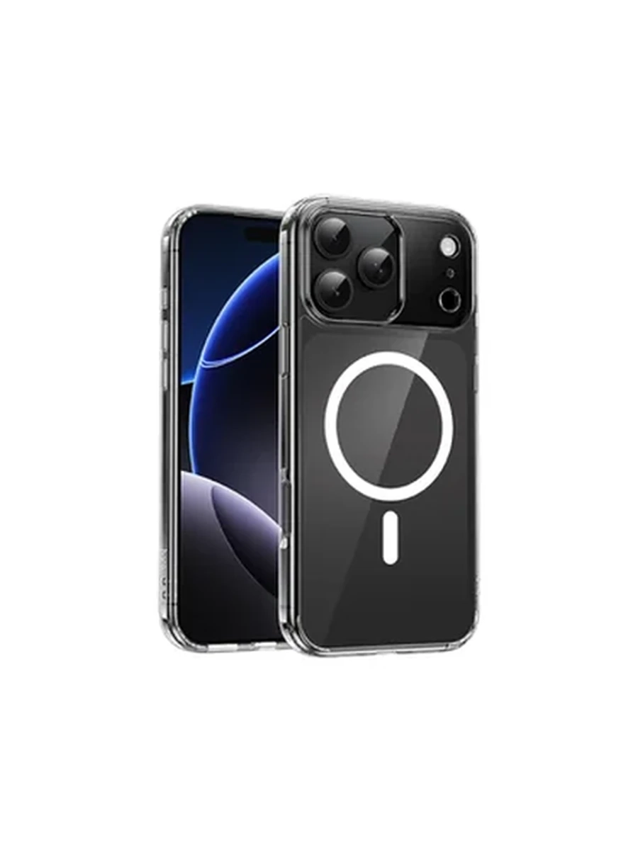 Чехлы Hoco Magnetic series airbag anti-fall protective shell for iP17 Pro (transparent)