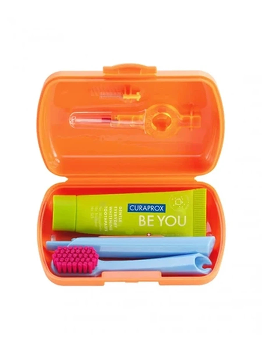 Дорожный набор Curaprox Travel Set, цвет оранжевый