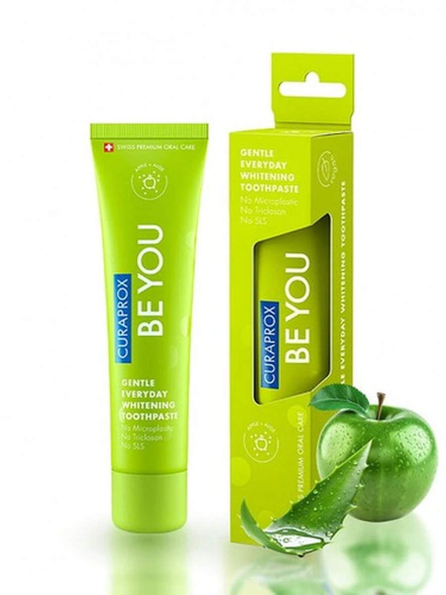 Зубная паста Curaprox Be You со вкусом яблока и алоэ