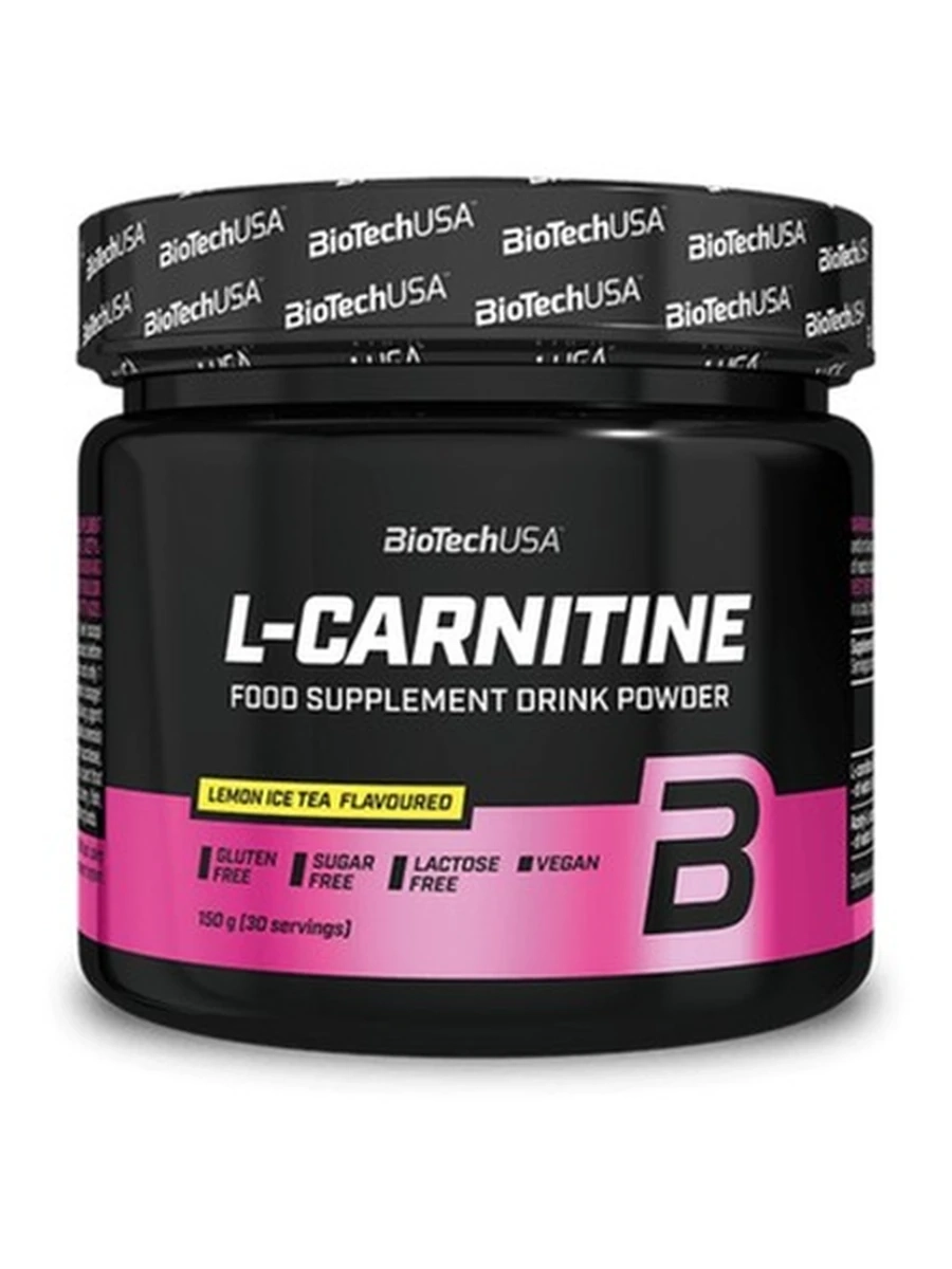 L-Карнитин BIOTECH USA L-Carnitine Powder 150 г, вкус "Лимонный Холодный Чай"