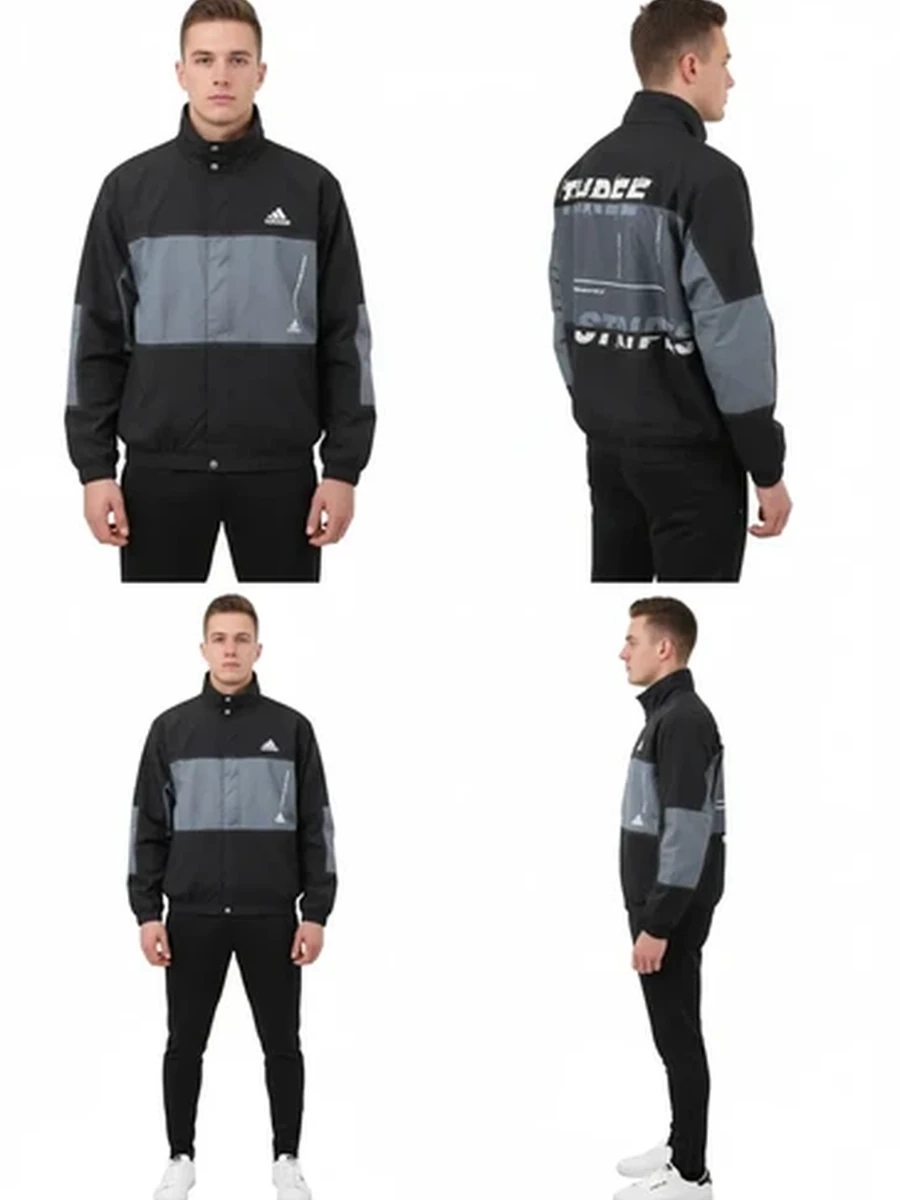 Ветровка мужская спортивная Adidas легкая демисезонная куртка для бега