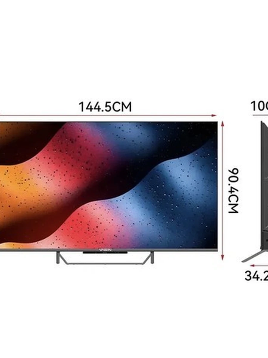 телевизор Yasin 65’’дюймов (165см) QLED UHD 4K