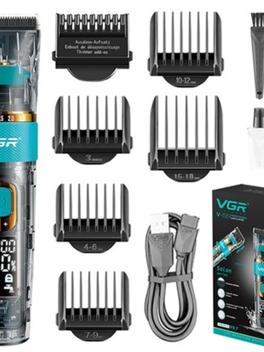 Профессиональная машинка для стрижки волос VGR V-695