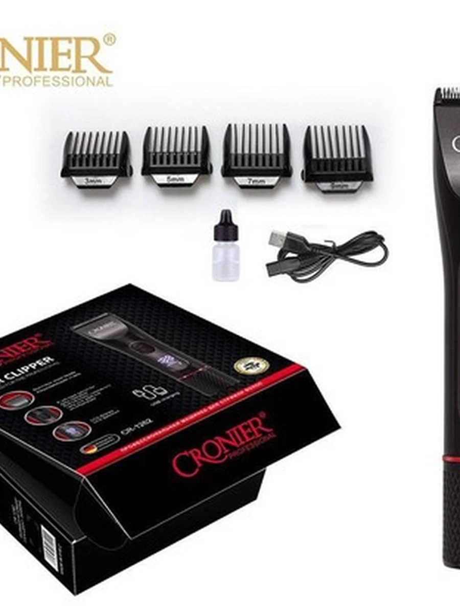 Профессиональная машинка для стрижки волос Cronier Professional CR-1262