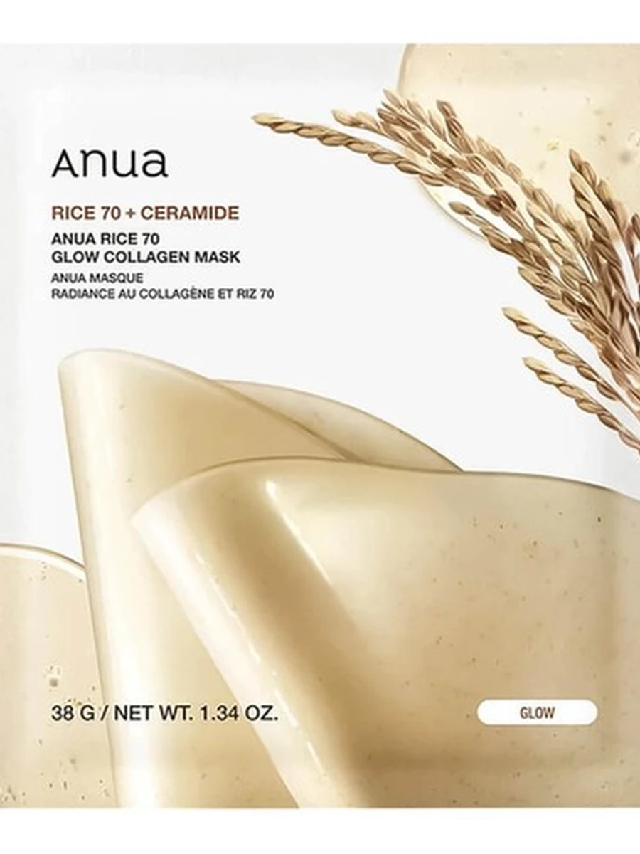 Anua Rice 70+Ceramide Collagen Mask