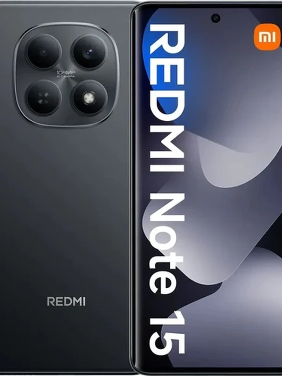 Смартфон Xiaomi Redmi Note 15 4G (8/256 ГБ, черный)