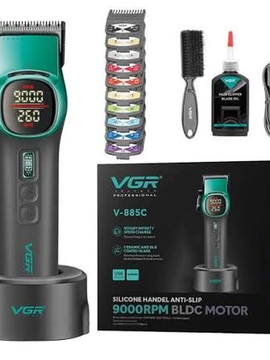Профессиональная машинка для стрижки волос VGR V-885C.