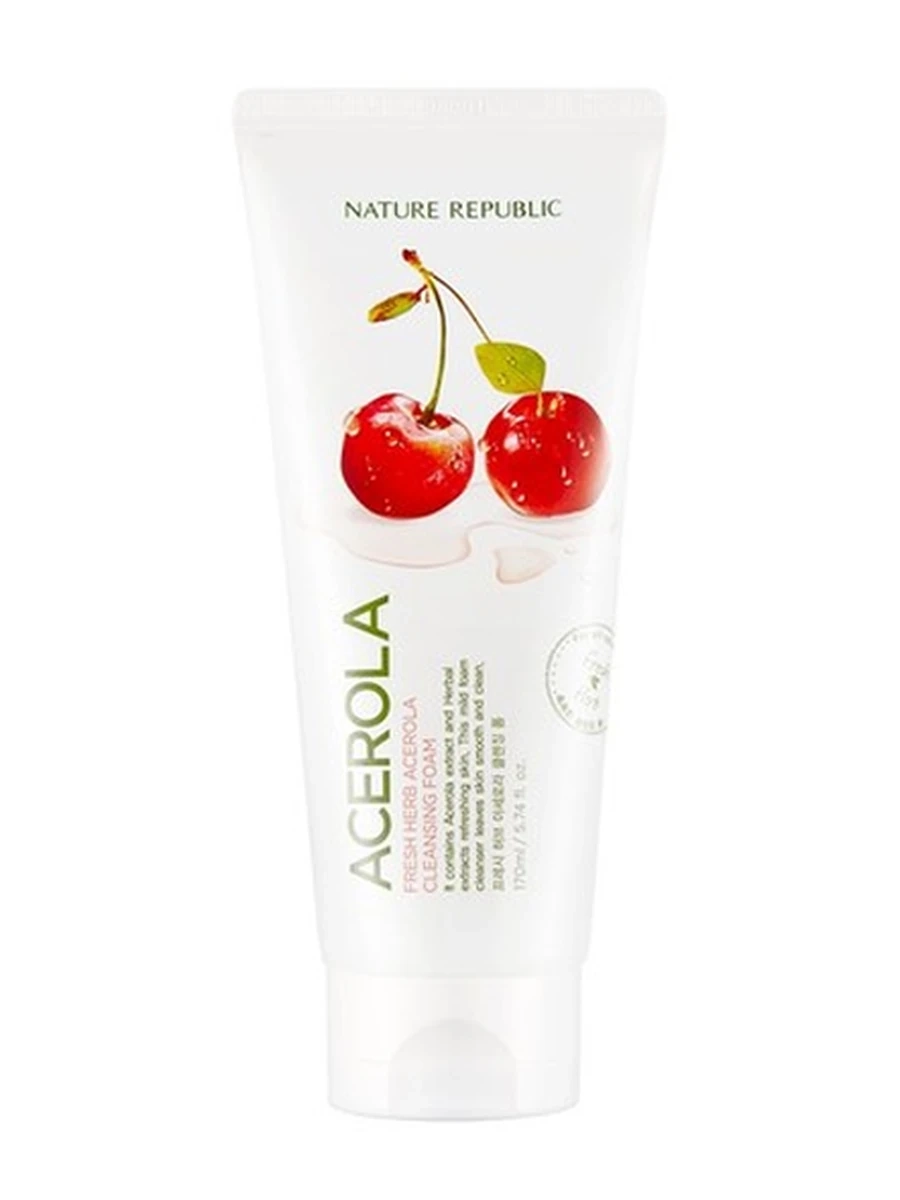 Очищающая пенка для умывания Nature Republic Fresh Herb Acerola