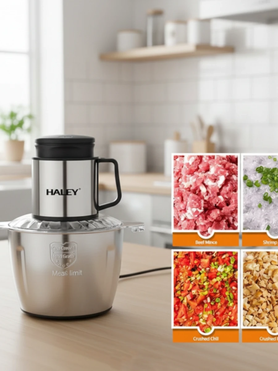 Профессиональный измельчитель 5 л — 800Вт, для мяса и заготовок