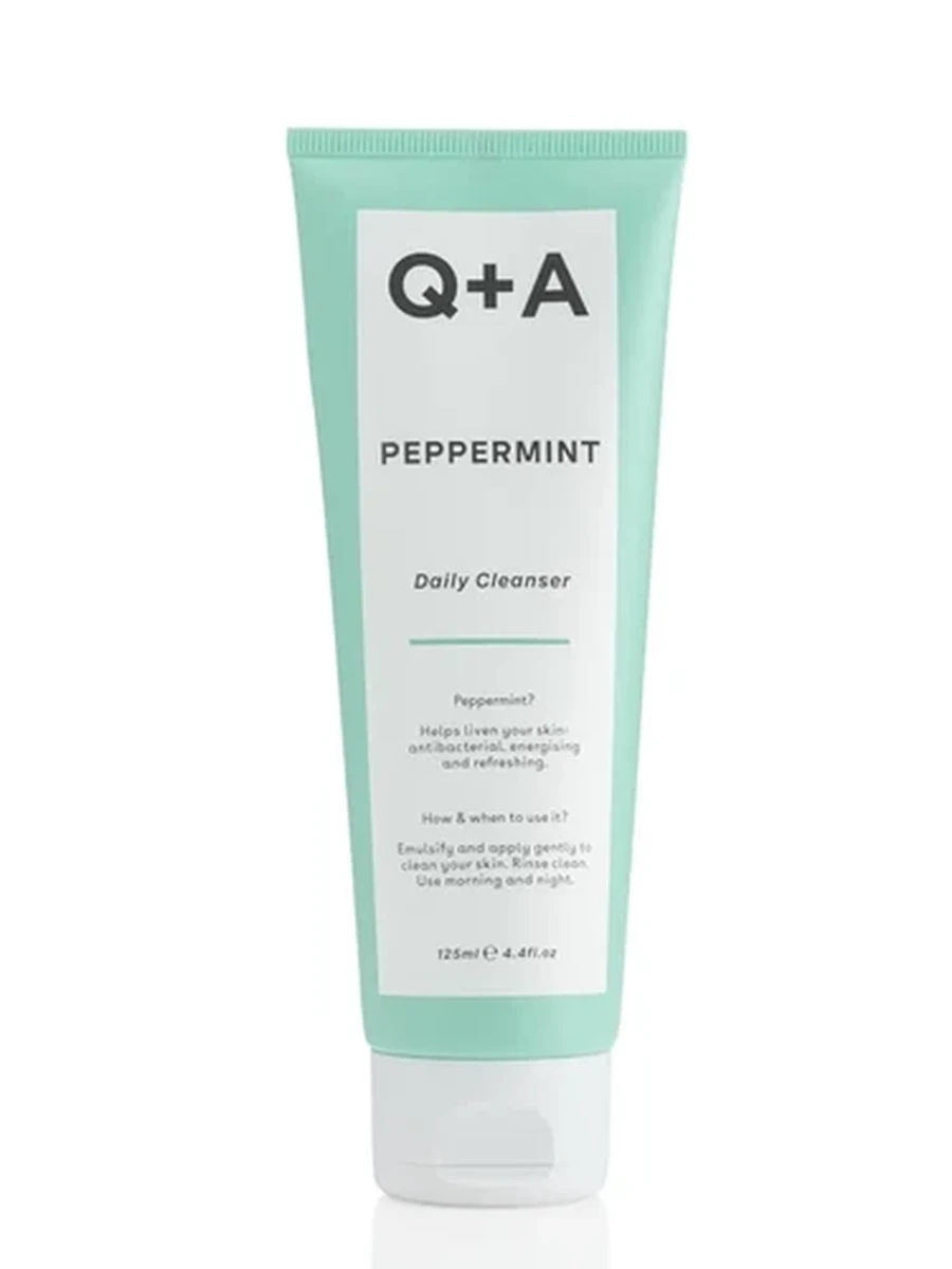 Q+A очищ.гель д/лица Peppermint 125мл