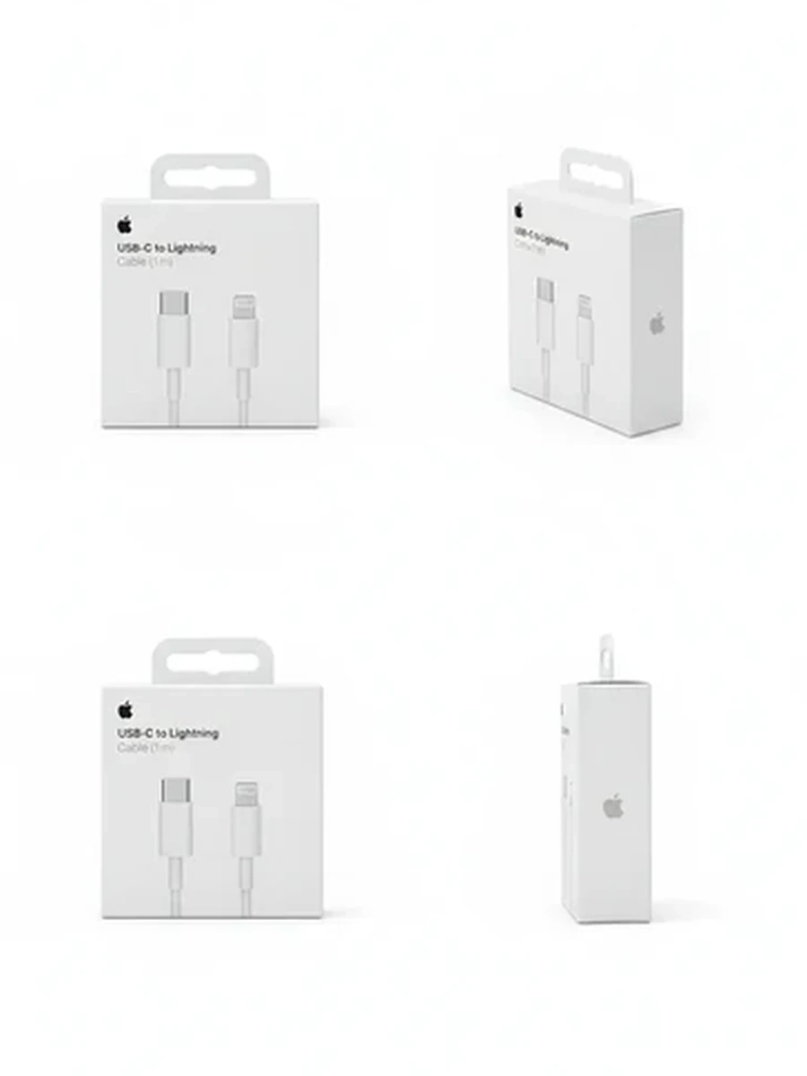 оригинальны кабель Apple USB-C to Lightning для быстрой зарядки iPhone, iPad