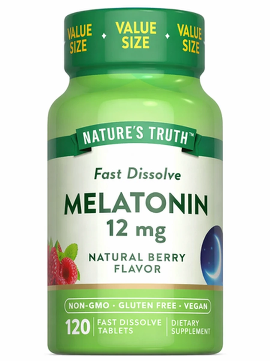 Мелатонин Nature’s Truth 12mg 120 табл.