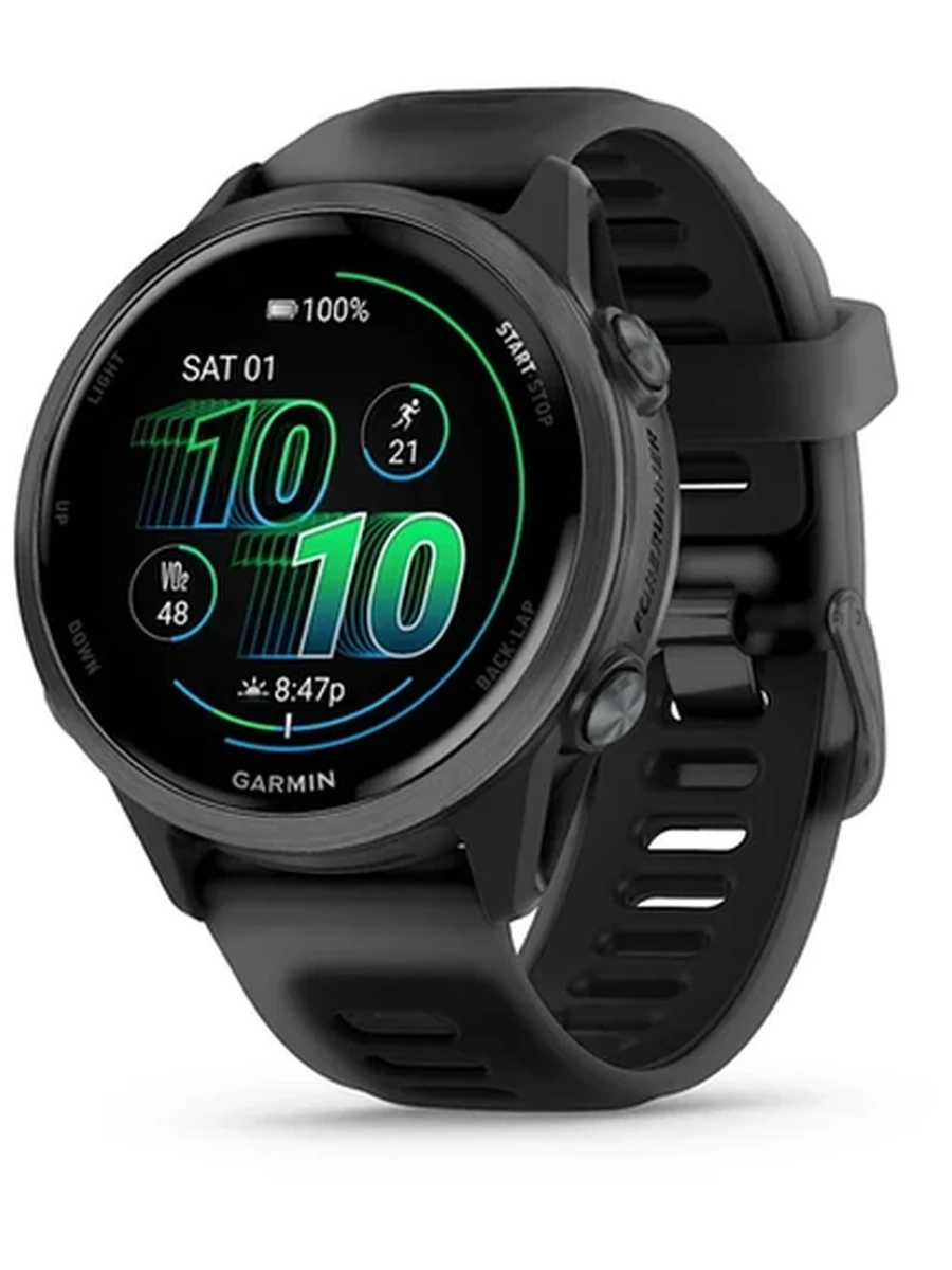 Garmin Forerunner 570 - 42mm Slate Gray Aluminum with Translucent Black/Black Band